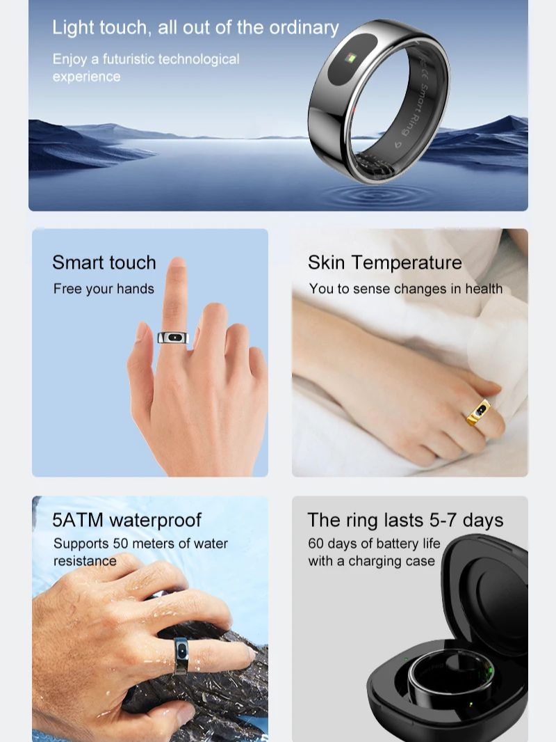 R08 anel inteligente para home - Temperature Ring Skin avaliação e preço