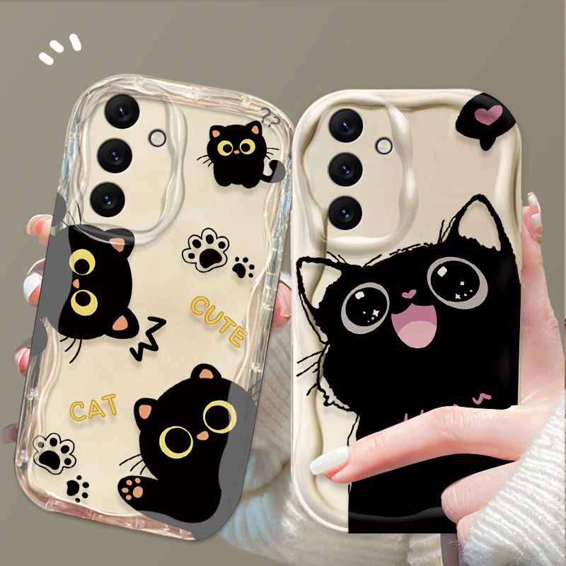 Bonito olhos grandes gato pret - Samsung Galaxy A55 avaliação e preço