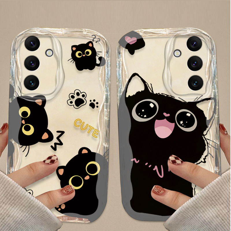 Bonito olhos grandes gato pret - Samsung Galaxy A55 avaliação e preço